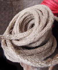 Light Natural Jute Wired Rope