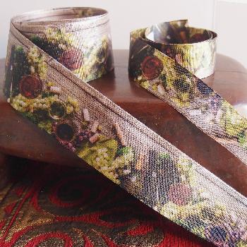 1" Wine Bottles Ribbon - 1" x 10.9 yards