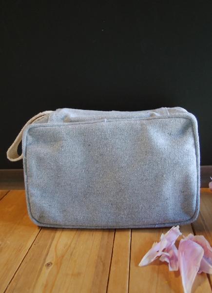 Recycled Canvas Travel Kit Bag Dopp Kit