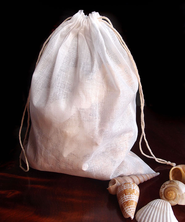 Muslin Drawstring Bags - Large 5 x 7 - Wholesale Supplies Plus